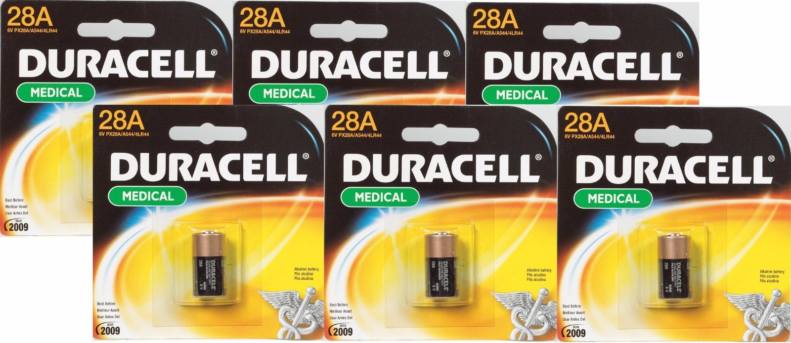 6 DURACELL 28A 6V Alkaline Battery Medical Electronics Photo Garage Door Collar 6 DURACELL 28A 6V Alkaline Battery Medical Electronics Photo Garage Door Collar