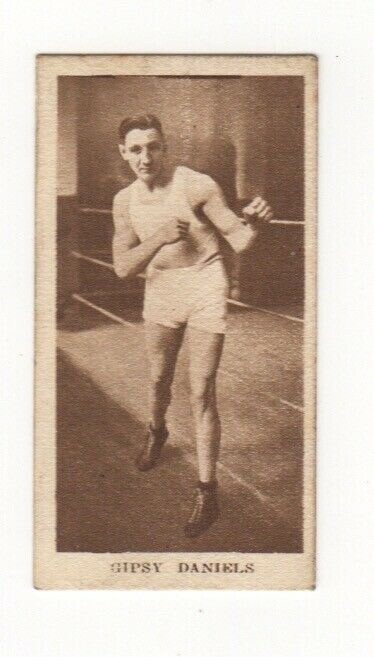 Godfrey Phillips sports Card. Boxing – Gipsy Daniels (Great Britain)