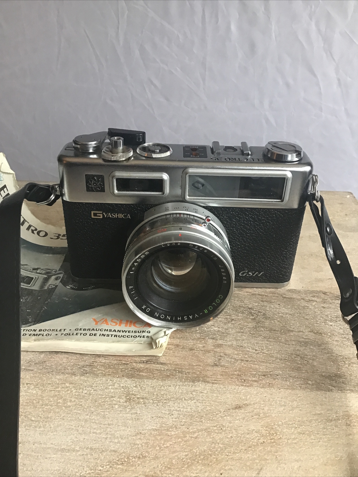Excellent+++++ Yashica Electro 35 GTN 35mm Rangefinder Film Camera w/ strap 6672
