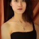 Necklace Short Golden Pearl Pendant Crown Heart Cobblestone Marriage DDZ2 Necklace Short Golden Pearl Pendant Crown Heart Cobblestone Marriage DDZ2