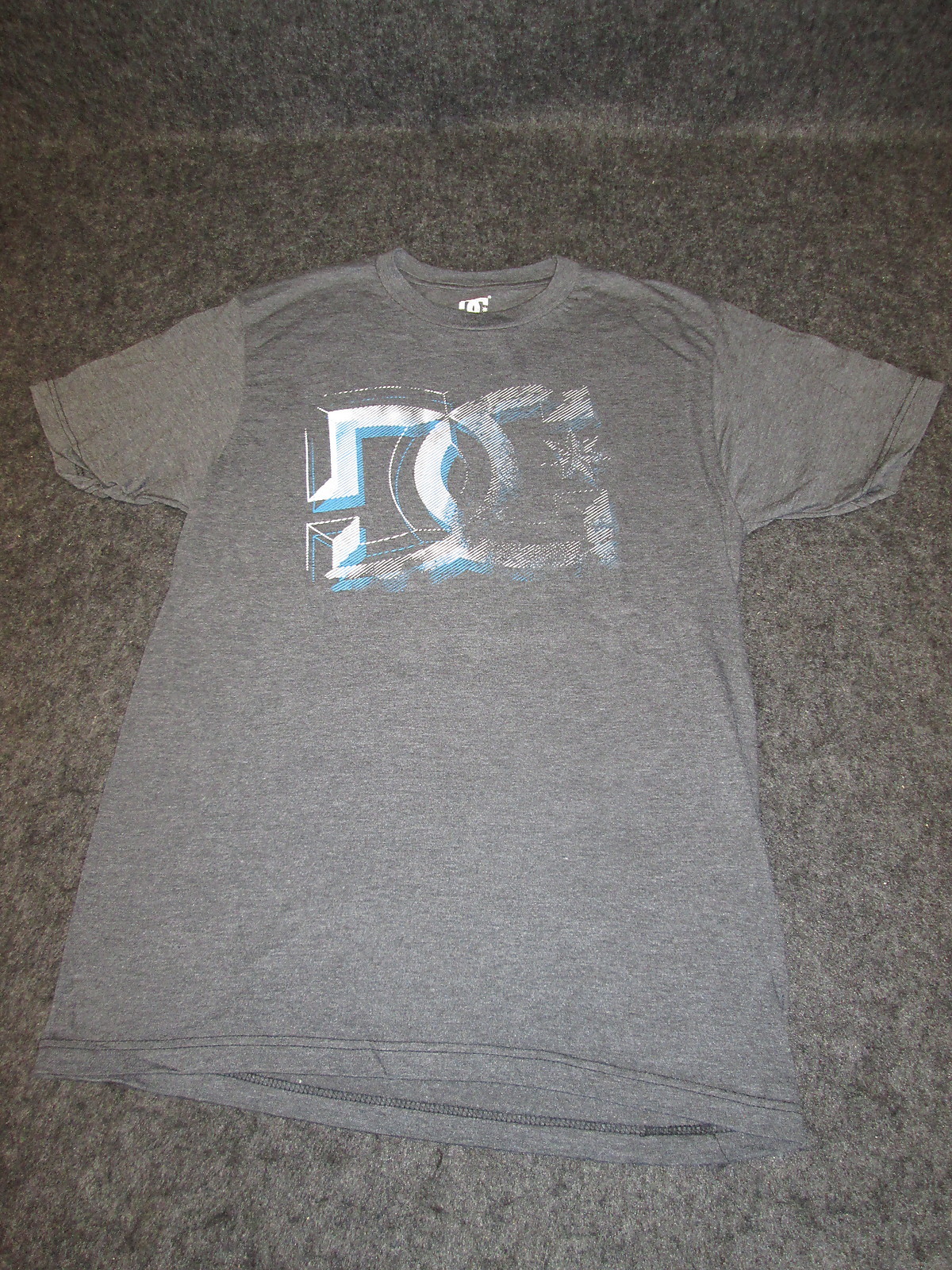 Mens Genuine DC Casual Fashion skate bmx Tee T-Shirt S M L XL XXL grey/blue DC24 Mens Genuine DC Casual Fashion skate bmx Tee T-Shirt S M L XL XXL grey/blue DC24