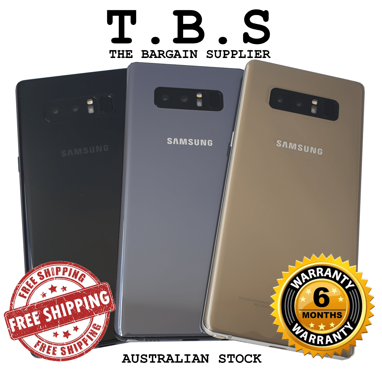 Samsung Galaxy Note 8, SM-N950F – 64GB – Black/Gold/Purple (Unlocked) + WARRANTY Samsung Galaxy Note 8, SM-N950F – 64GB – Black/Gold/Purple (Unlocked) + WARRANTY