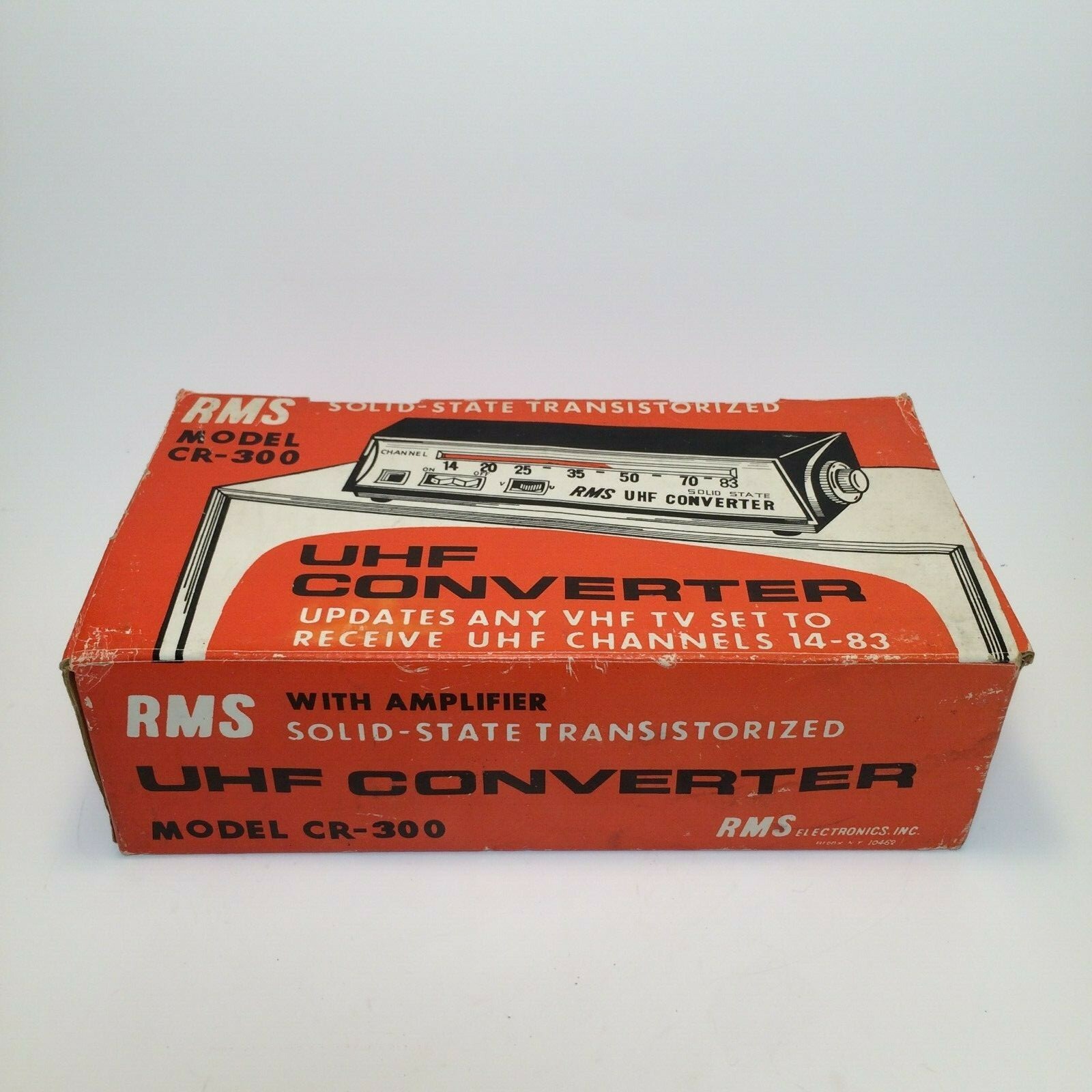 Vintage RMS Electronics CR-300 UHF Converter New Old School Vintage RMS Electronics CR-300 UHF Converter New Old School
