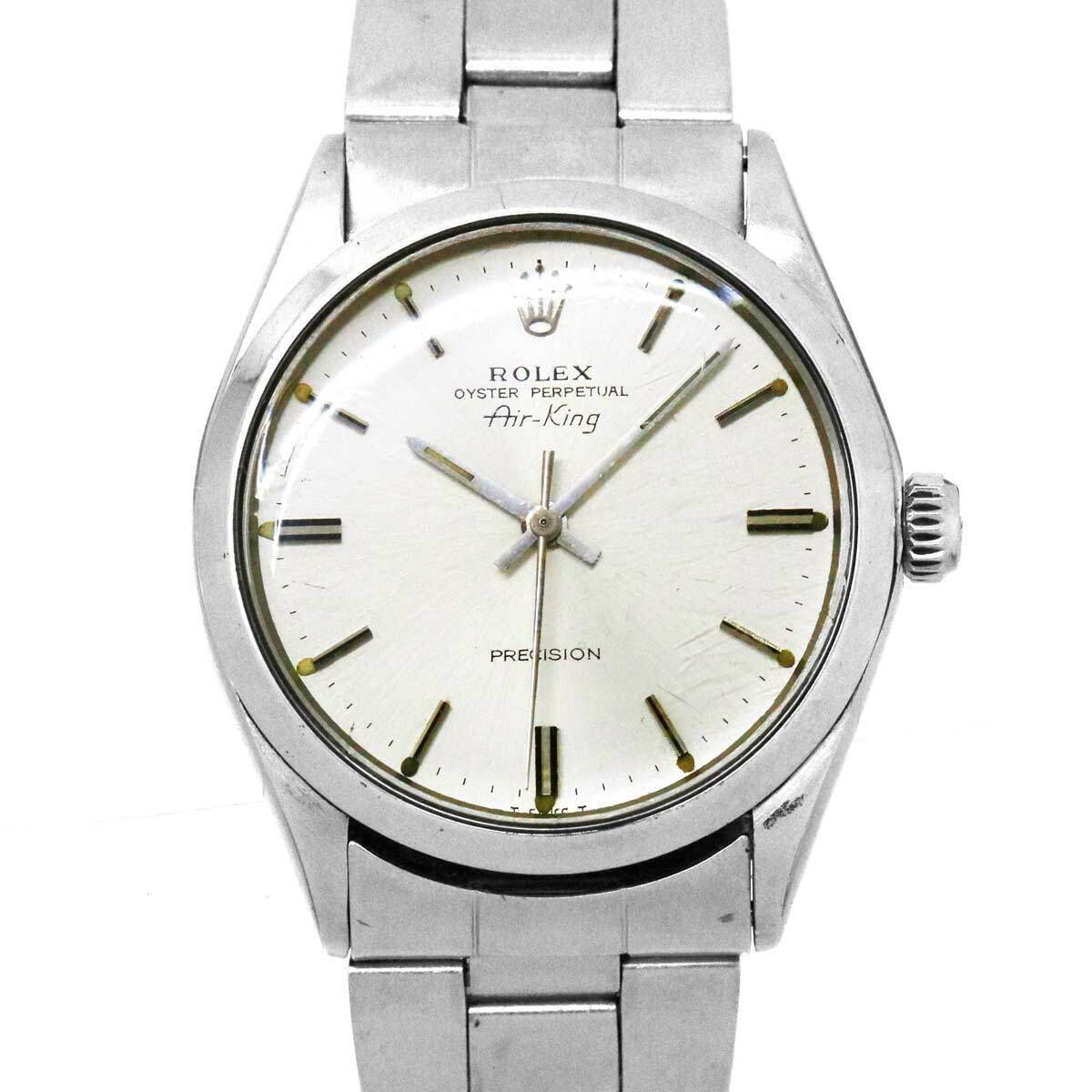 ROLEX Air king 5500 Serial 2 Automatic Silver Dial Mens Watch 90124354