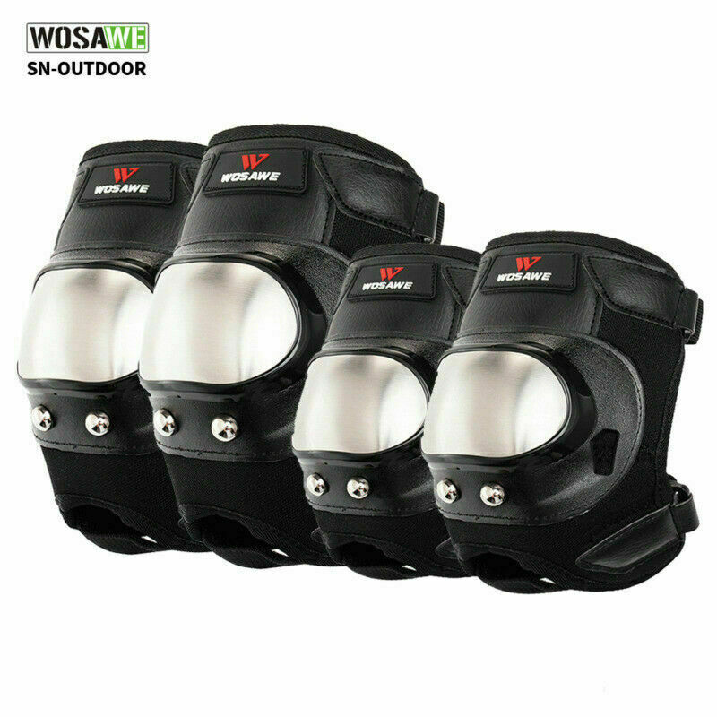 Sports Knee Elbow Pads Set BMX MTB Bike Cycle Skateboard Scooter Protective Gear