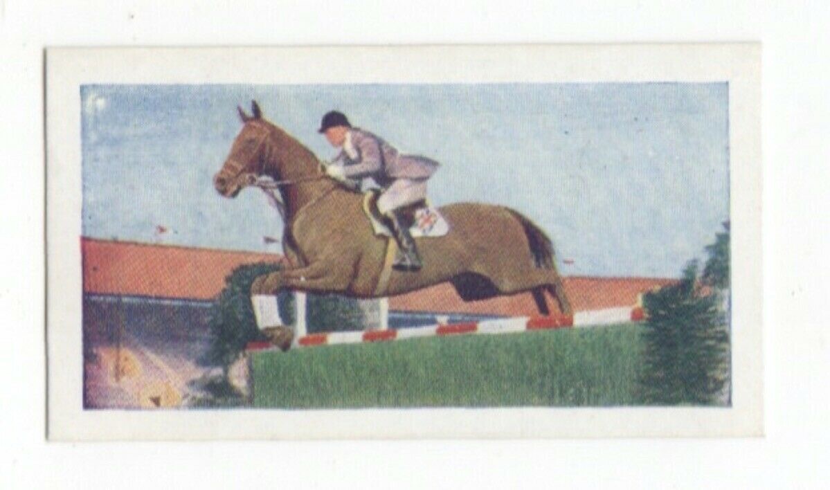 Land Sports 1956. Show Jumping Pat Smythe on ‘Prince Hal.