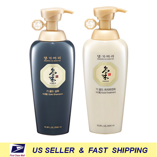 NEW Daeng Gi Meo Ri Ki Gold Shampoo/Treatment Hair Care Set Premium 3-Pack Doori