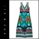 Roz & Ali Women Sleeveless Floral Casual Formal Maxi Dress Size 8 Roz & Ali Women Sleeveless Floral Casual Formal Maxi Dress Size 8