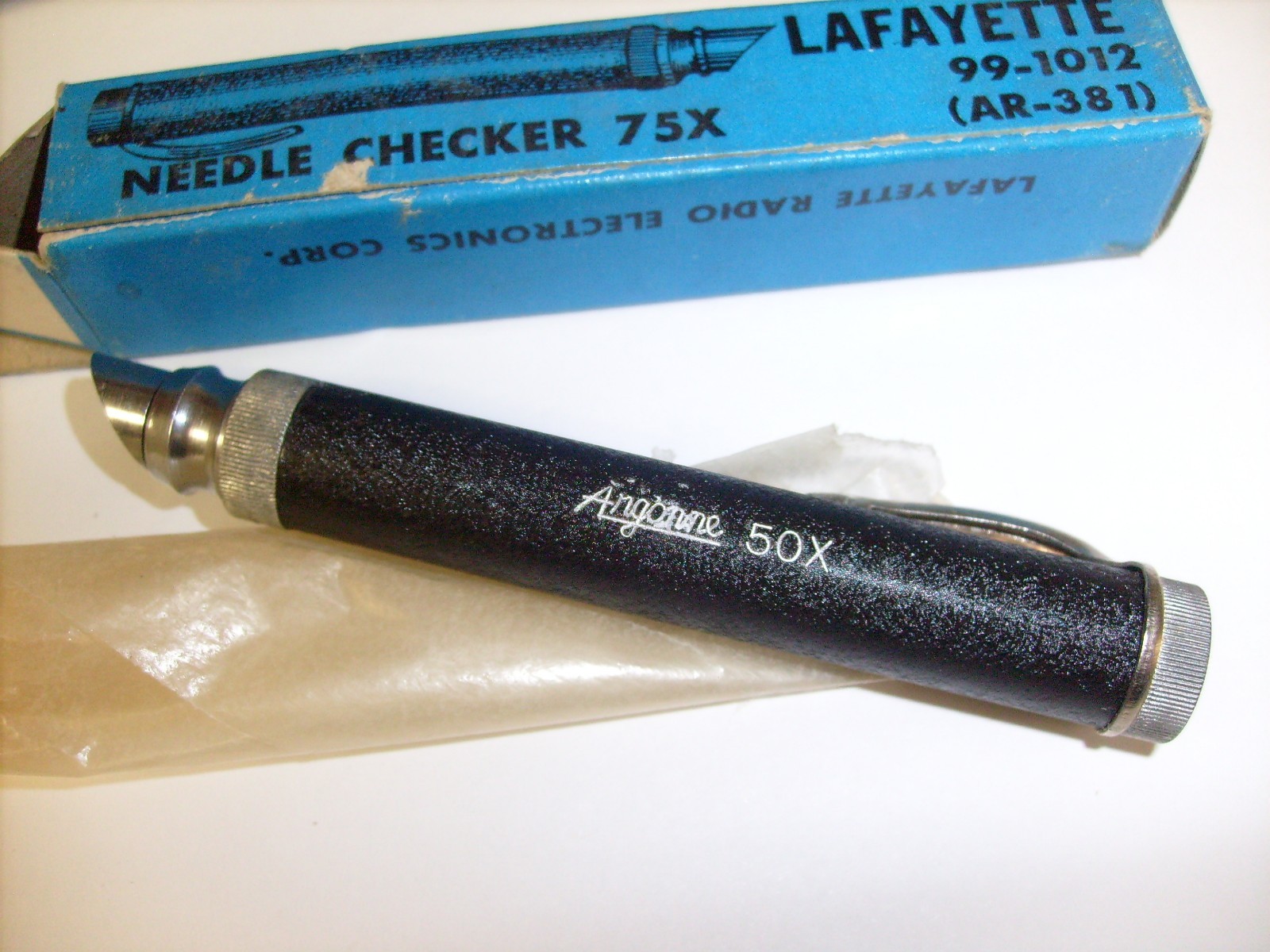 Lafayette Electronics Needle Checker 99-1012 w/Box for Turntable phonograpgh 50x Lafayette Electronics Needle Checker 99-1012 w/Box for Turntable phonograpgh 50x