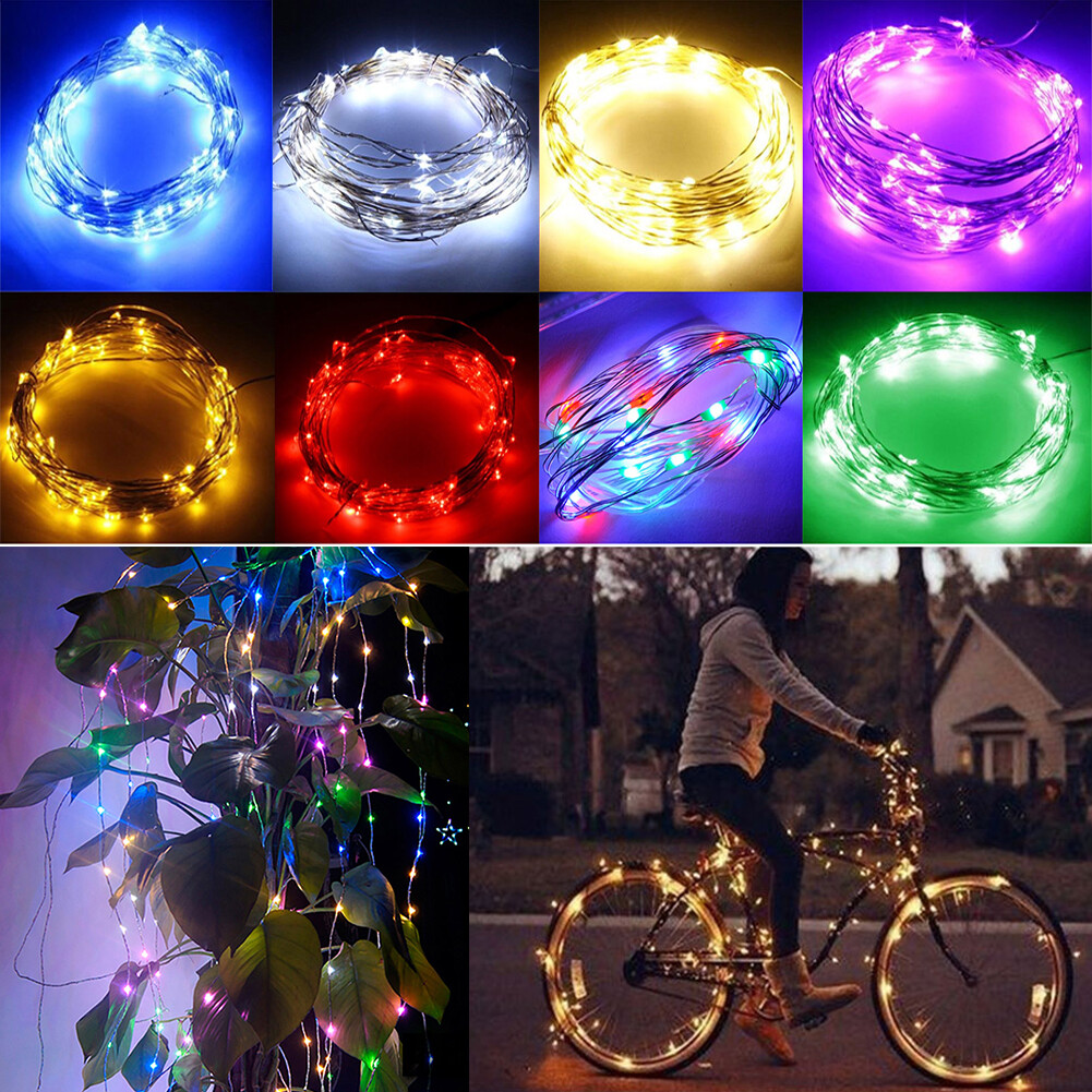 6/16/32FT STAR STRING LED SILVER WIRE LIGHT MINIATURE GARDEN DECOR FLORID COLOR 6/16/32FT STAR STRING LED SILVER WIRE LIGHT MINIATURE GARDEN DECOR FLORID COLOR