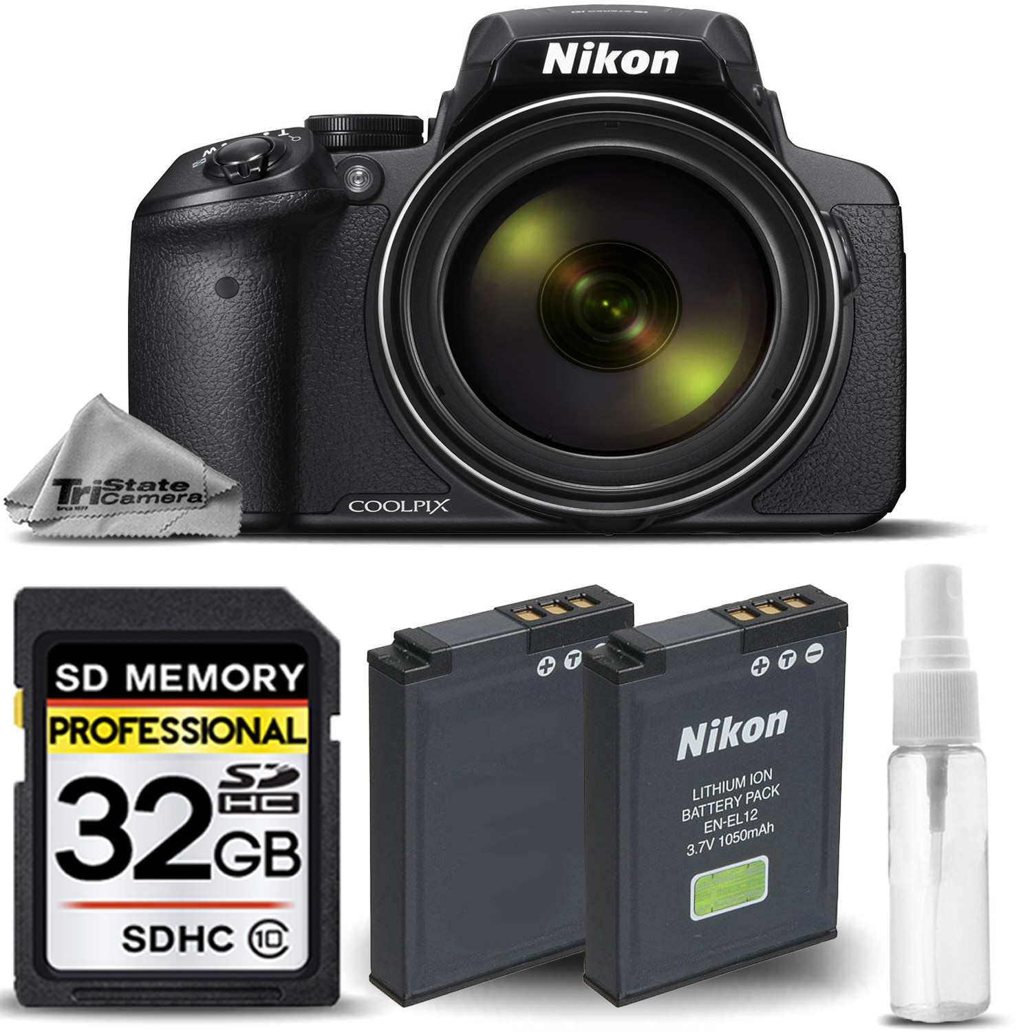 Nikon COOLPIX P900 Digital Camera 83x Optical Zoom WiFi + EXT BATT – 32GB KIT Nikon COOLPIX P900 Digital Camera 83x Optical Zoom WiFi + EXT BATT – 32GB KIT