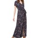Sanctuary Clothing Womens Printed Maxi Dress, Blue, Small Sanctuary Clothing Womens Printed Maxi Dress, Blue, Small