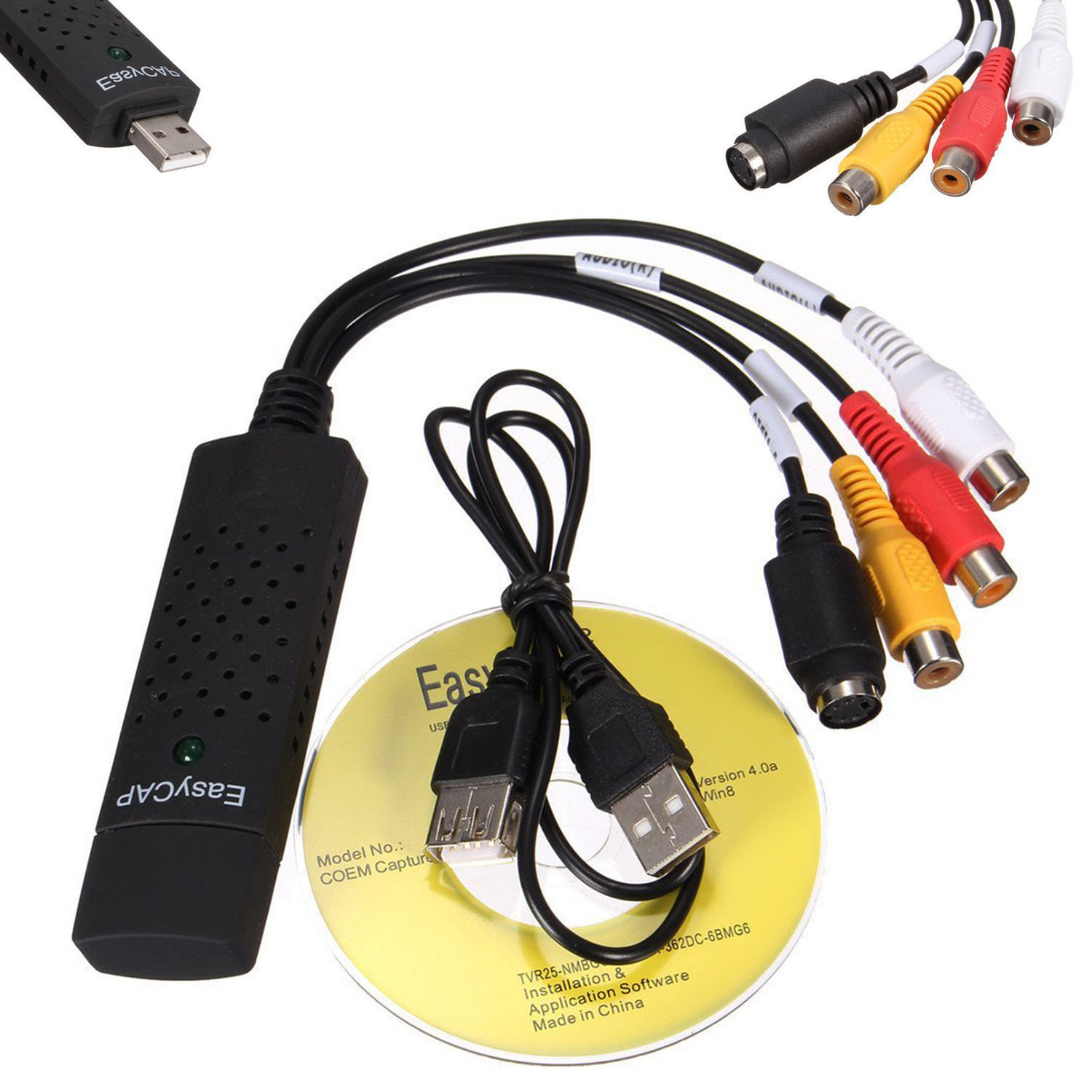USB 2.0 Audio Video VHS to DVD PC Converter Capture Card Adapter win 7 8 10 64 USB 2.0 Audio Video VHS to DVD PC Converter Capture Card Adapter win 7 8 10 64