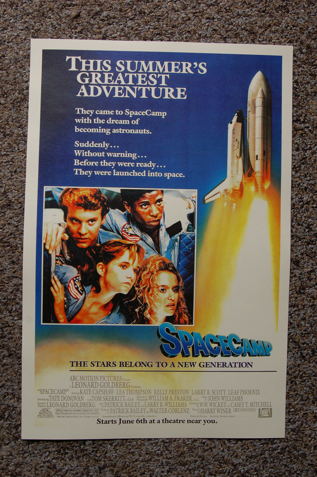 Spacecamp Movie Poster Lobby Card Lea Thompson Leaf Phoenix
