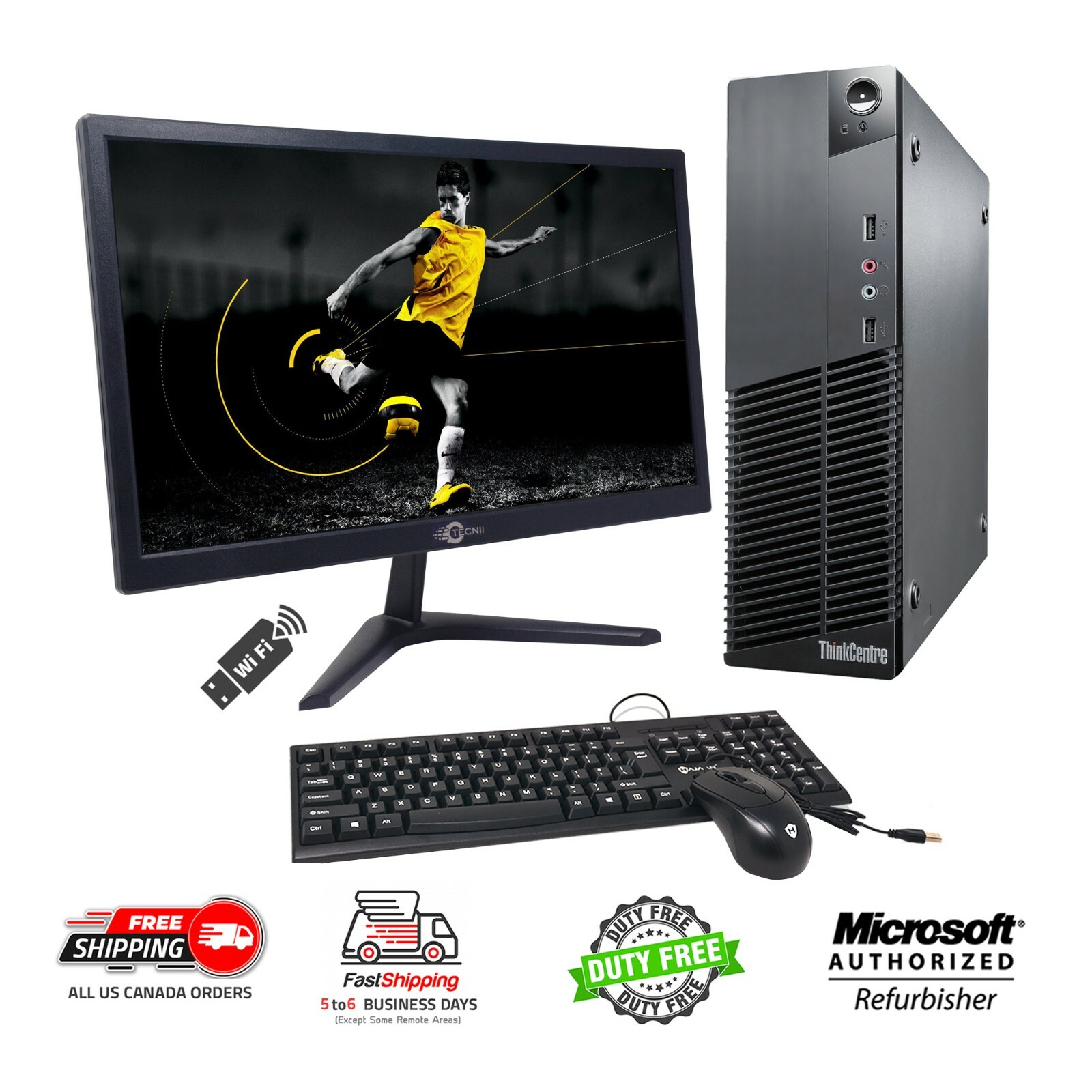🚩20″ MONITOR LENOVO TRADING COMPUTER Quad Core i5 upto 3.6GHz🚩16GB 1TB SSD🚩PC