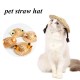 Pet Dog Cat Sun Shade Straw Hat Cute Drawstring Adjust Shoot A Picture Props Cap Pet Dog Cat Sun Shade Straw Hat Cute Drawstring Adjust Shoot A Picture Props Cap