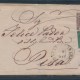 1852 Modena, N° 1 And 2 Su Envelope For Pisa, Vouchers/ Great Margins, Signed 1852 Modena, N° 1 And 2 Su Envelope For Pisa, Vouchers/ Great Margins, Signed