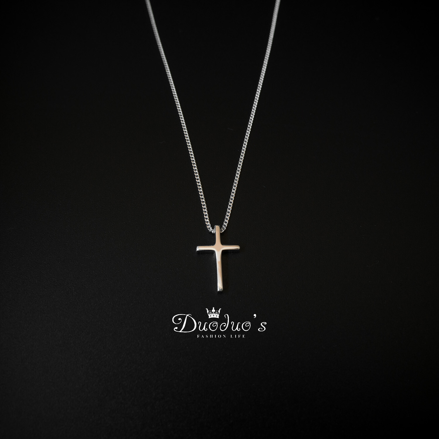 925 Sterling Silver Necklace With Cross Pendant 925 Sterling Silver Necklace With Cross Pendant