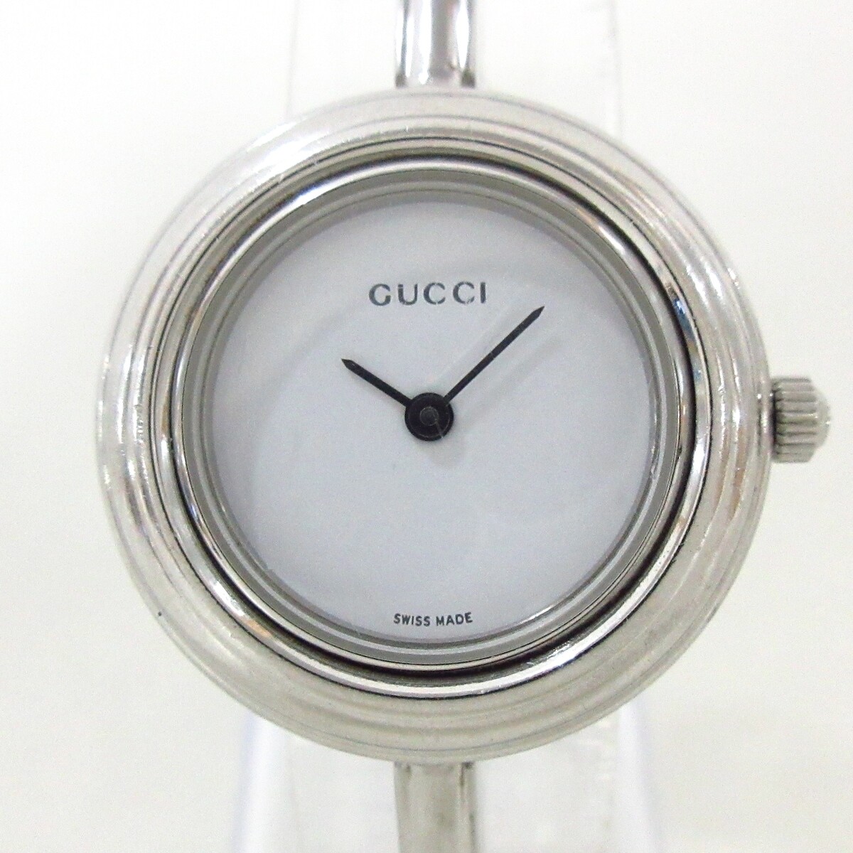 Auth GUCCI Bezel Watch 11/12.2L Silver 1970450 Womens Wrist Watch