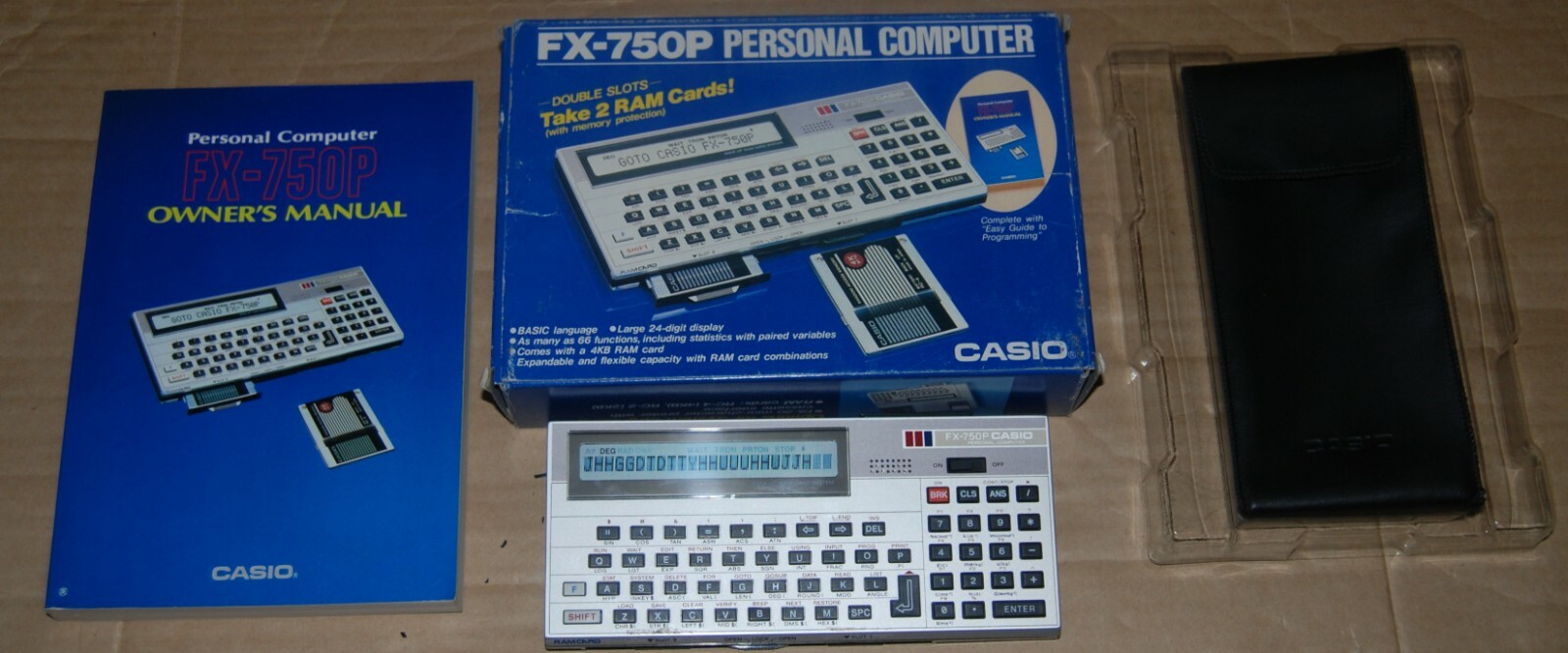 Vintage Casio Personal Computer FX-750P Boxed