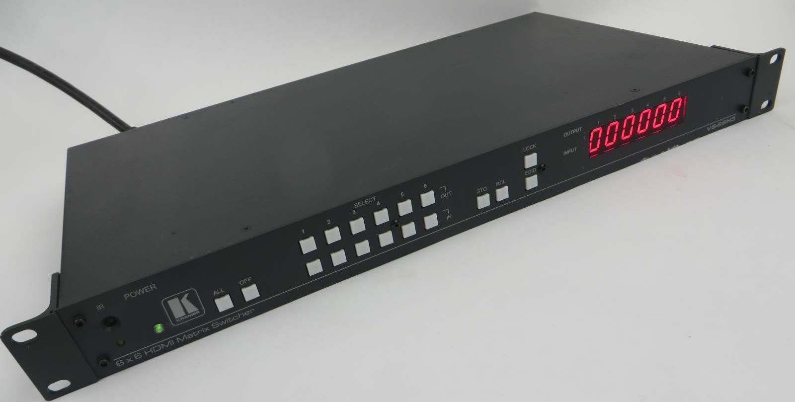 Kramer Electronics VS-66H3 High-Performance 6×6 HDMI Matrix Switcher – WORKING Kramer Electronics VS-66H3 High-Performance 6×6 HDMI Matrix Switcher – WORKING
