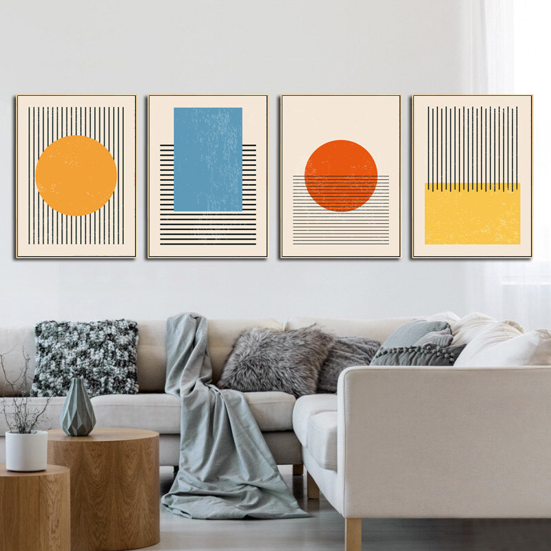 Geometric Graphic Abstract Circle Canvas Wall Art Print Modern Room Sofa Decor Geometric Graphic Abstract Circle Canvas Wall Art Print Modern Room Sofa Decor
