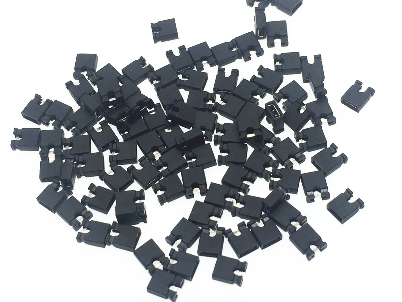 100x Jumpers 2.54mm Hard Drive Computer CD/DVD PCB Panel Test Bread Board Shunt 100x Jumpers 2.54mm Hard Drive Computer CD/DVD PCB Panel Test Bread Board Shunt