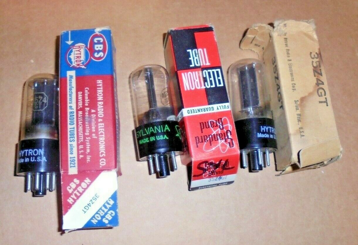 3 X 35Z4GT ELECTRONICS VACUUM TUBE Hickok TESTED NOS 3 X 35Z4GT ELECTRONICS VACUUM TUBE Hickok TESTED NOS