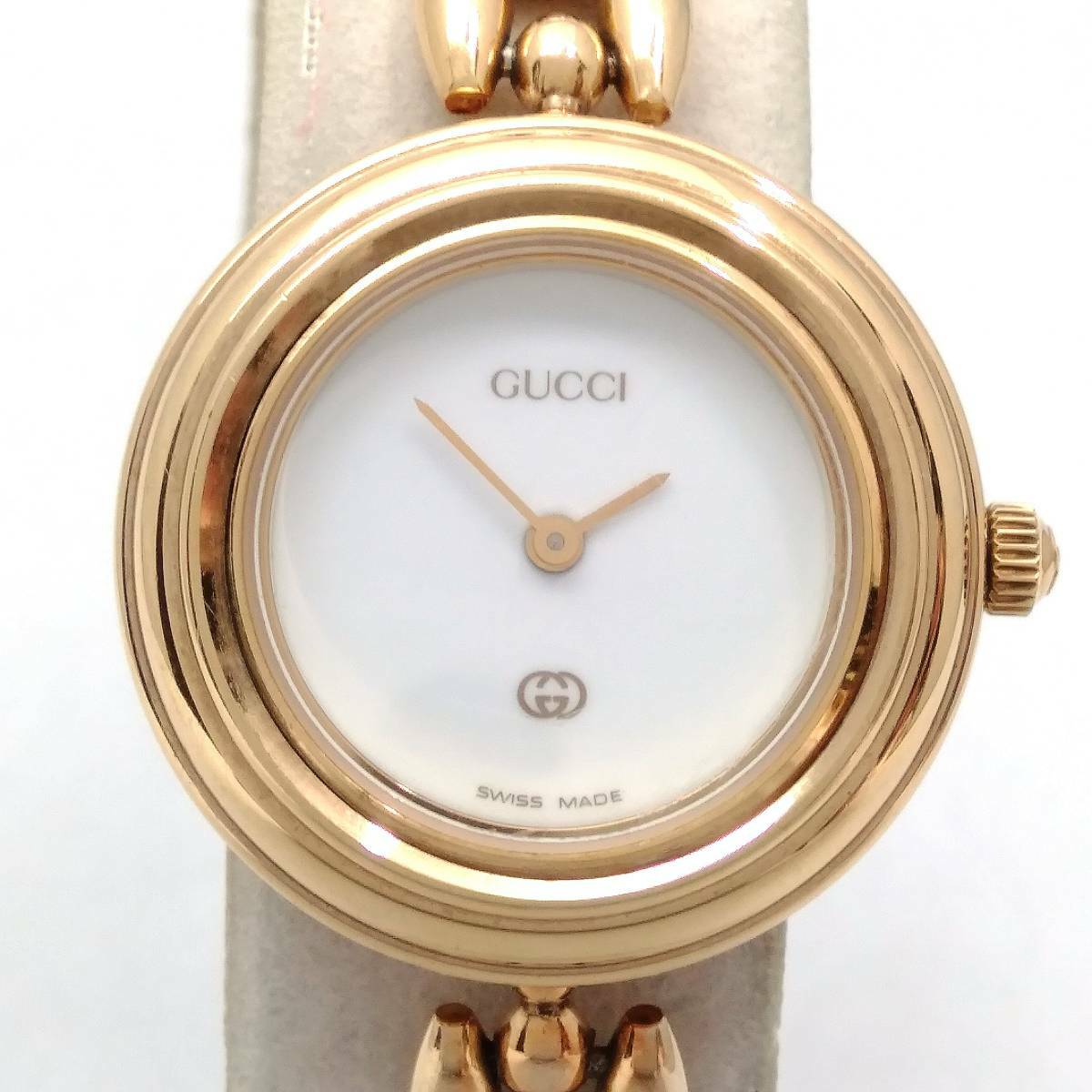 GUCCI change bezel breath watch 11/12 Quartz Ladies Gold GUCCI change bezel breath watch 11/12 Quartz Ladies Gold