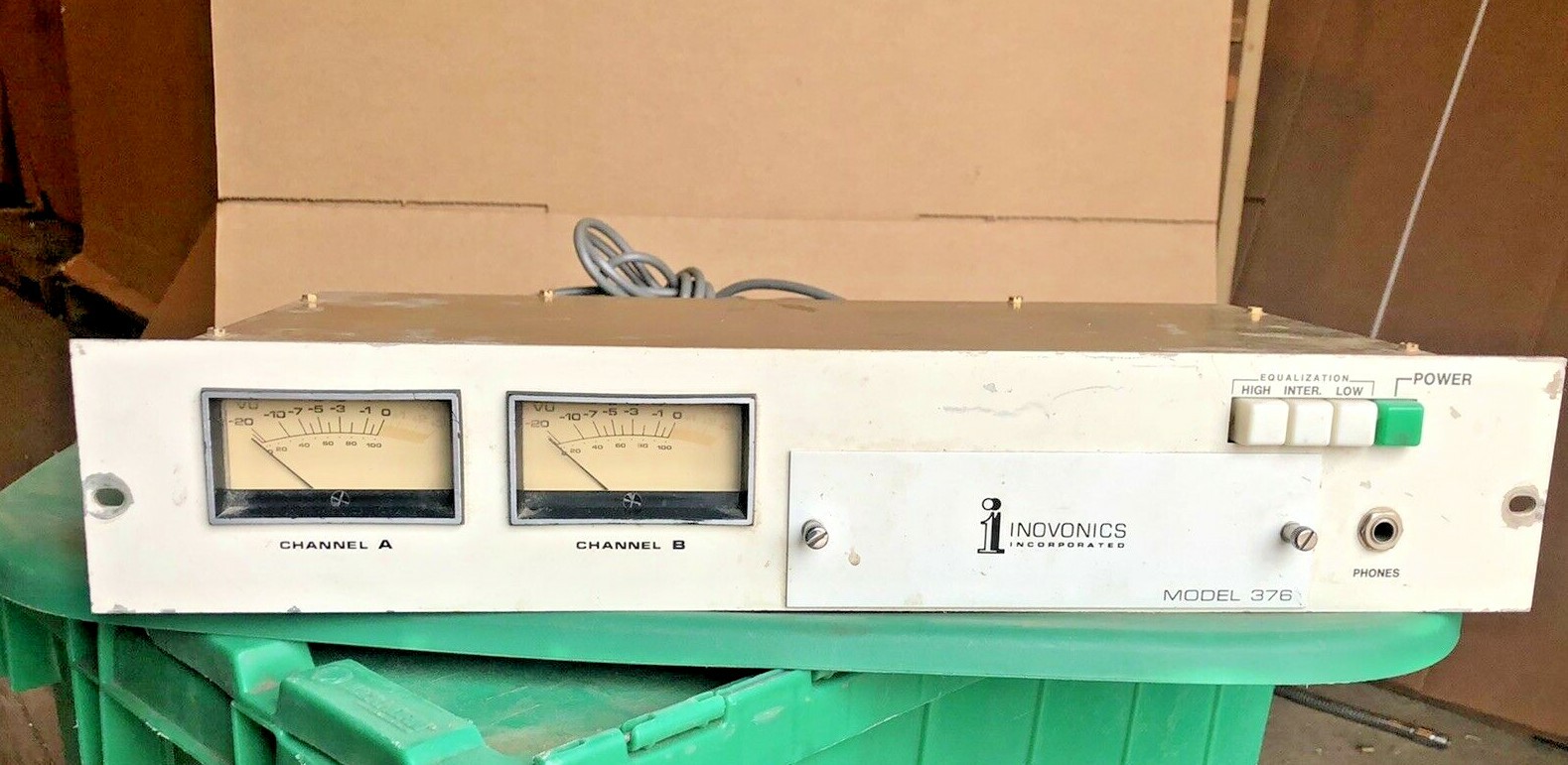 Inovonics 376 electronics 2-channel 2U unit for Ampex Tape Recorder Inovonics 376 electronics 2-channel 2U unit for Ampex Tape Recorder
