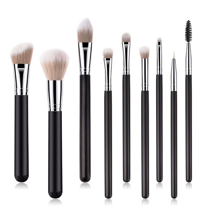 9pcs Kabuki Makeup Brushes Set Cosmetics Foundation Blending Blush Powder Brush