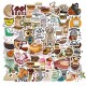50 pcs Cartoon Coffee Vinyl Stickers for Laptop Luggage Phone Cup Mug Graffiti 50 pcs Cartoon Coffee Vinyl Stickers for Laptop Luggage Phone Cup Mug Graffiti