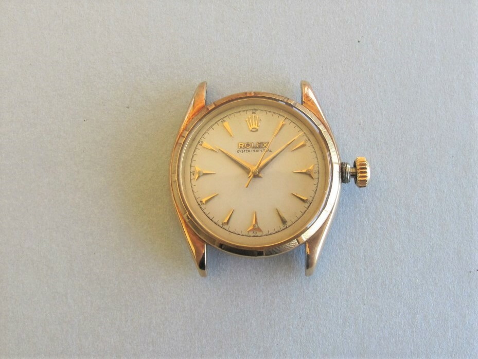 ROLEX OYSTER PERPETUAL 6585 14kyg 25j c.1955 Wristwatch