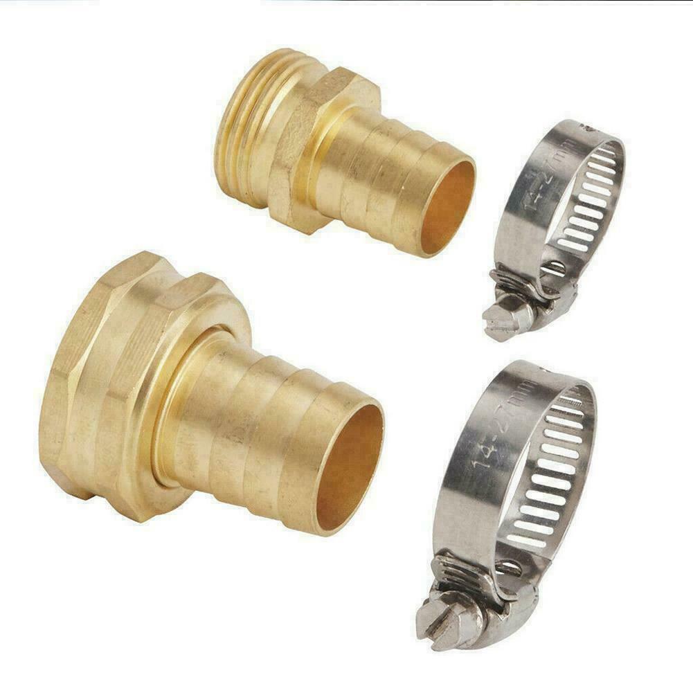 Garden Hose Repair Mender Kit Hose Connector 3/4 Male Connector Set Female I8P5 Garden Hose Repair Mender Kit Hose Connector 3/4 Male Connector Set Female I8P5