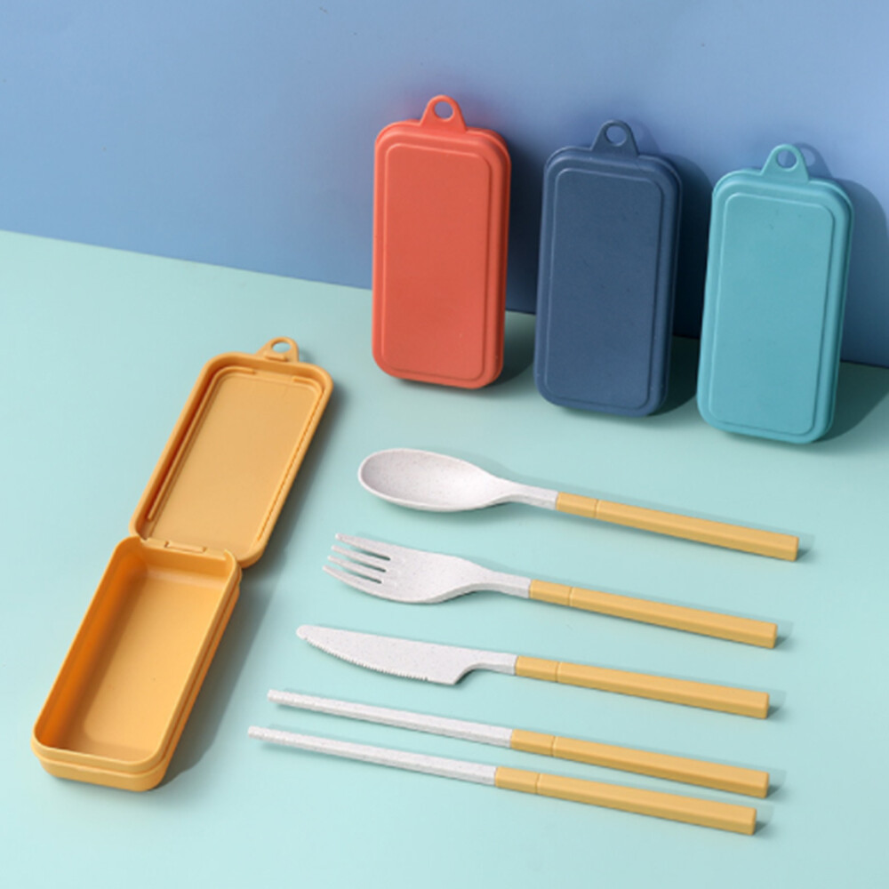4Pcs/Set Portable Cutlery Box Fork Spoon Dinnerware Kitchen Dining Table Sets 4Pcs/Set Portable Cutlery Box Fork Spoon Dinnerware Kitchen Dining Table Sets