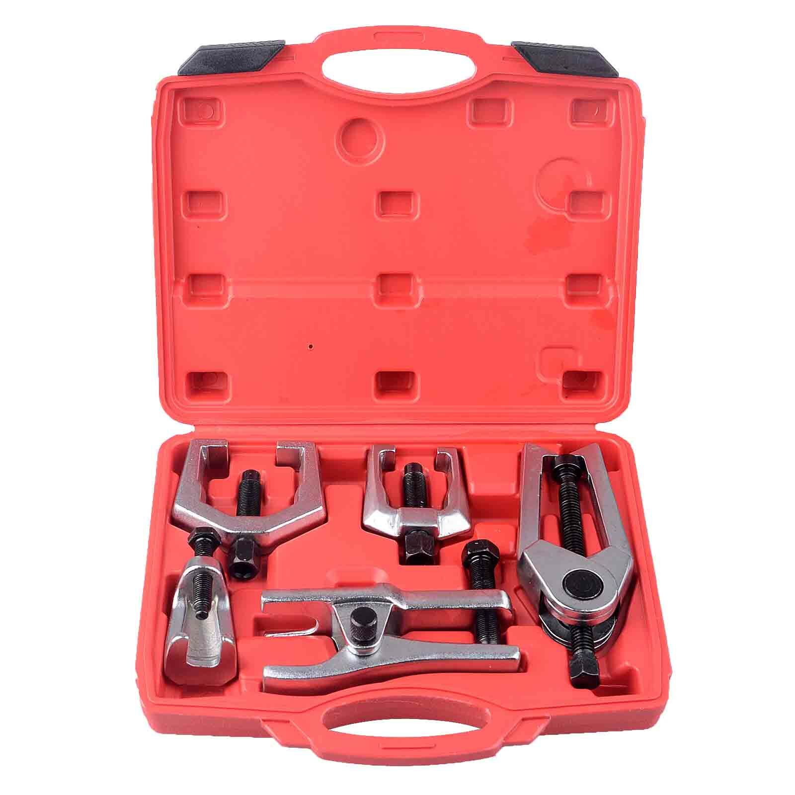 5pcs Front End Service Tool Kit Ball Joint Tie Rod Set Pitman Arm Puller Remover 5pcs Front End Service Tool Kit Ball Joint Tie Rod Set Pitman Arm Puller Remover