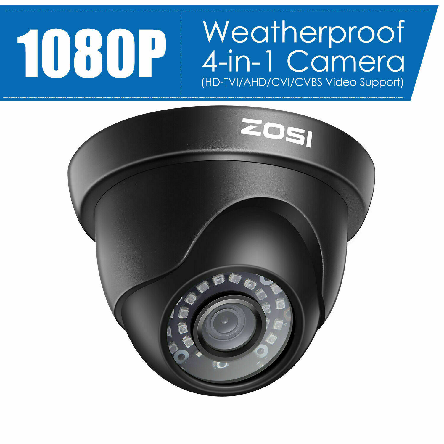 ZOSI 1080p 4in1 HD CCTV Home Surveillance Security Camera Outdoor Dome Day Night ZOSI 1080p 4in1 HD CCTV Home Surveillance Security Camera Outdoor Dome Day Night