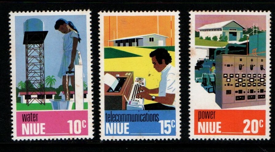 New Zealand Niue 1976 Public Services SG208-10 MNH See note