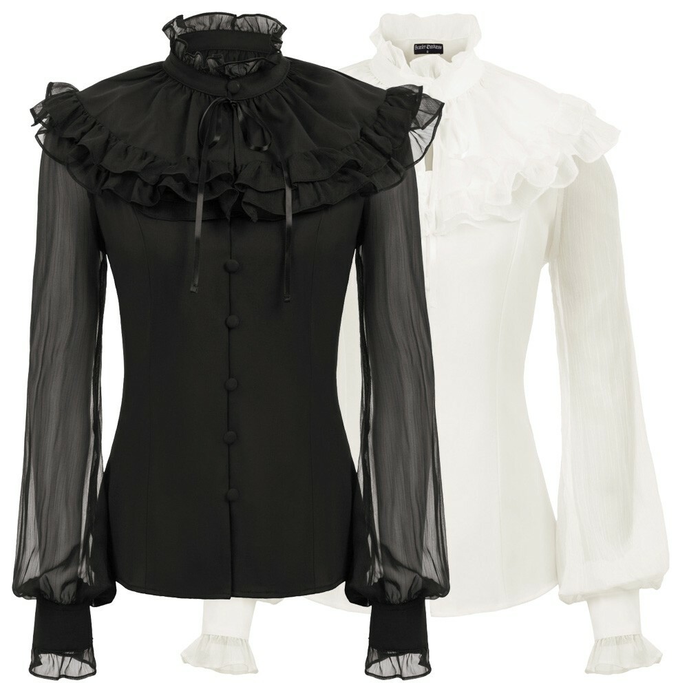 Cape Women’s Tops Clothes Decorated Renaissance Ruffled Fashion Quality