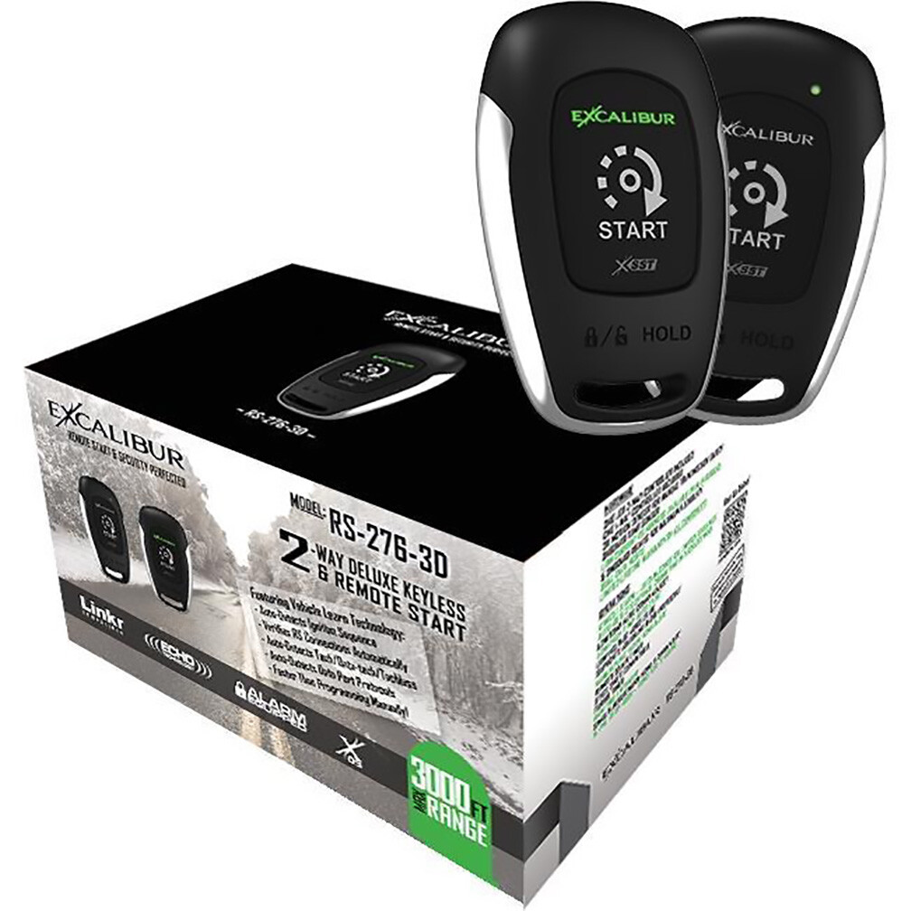 Omega Car Electronics RS2763D Excalibur 3000ft 1 Button Remote Start Keyless Omega Car Electronics RS2763D Excalibur 3000ft 1 Button Remote Start Keyless