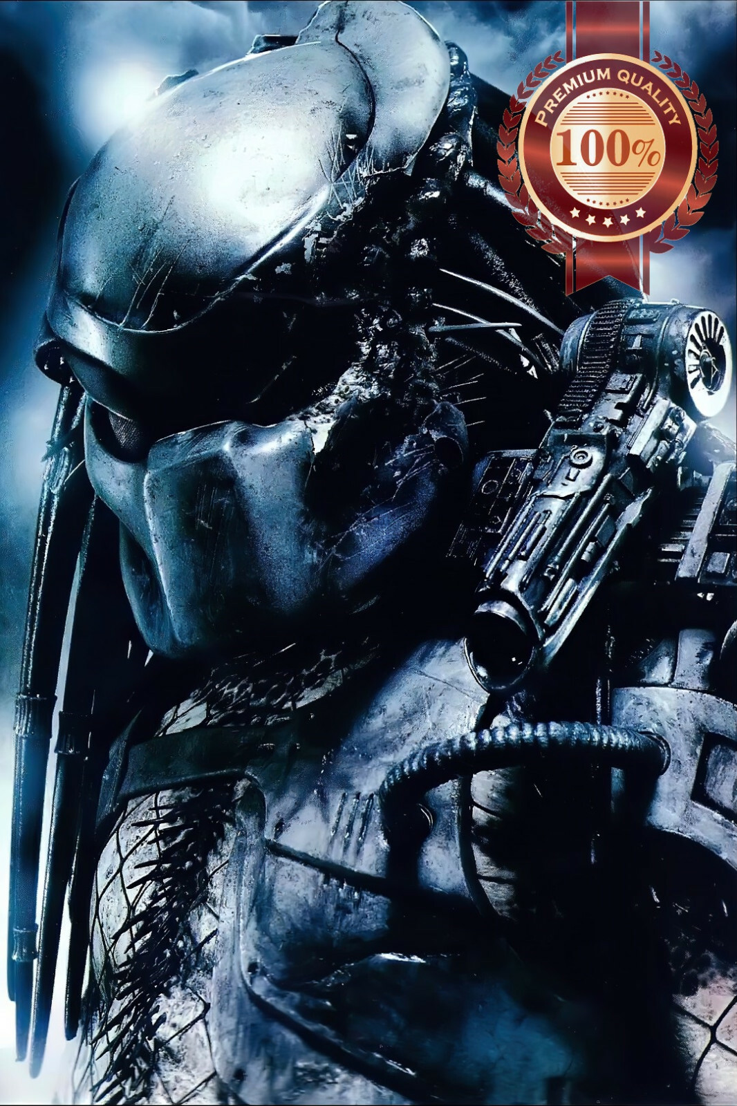 THE PREDATOR HELMET ARTWORK ART ORIGINAL CINEMA MOVIE PRINT PREMIUM POSTER THE PREDATOR HELMET ARTWORK ART ORIGINAL CINEMA MOVIE PRINT PREMIUM POSTER