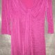 NEW Robin Barre Womens Artizan Slinky Knot Front Dress, Pink, Med .99 NEW Robin Barre Womens Artizan Slinky Knot Front Dress, Pink, Med .99