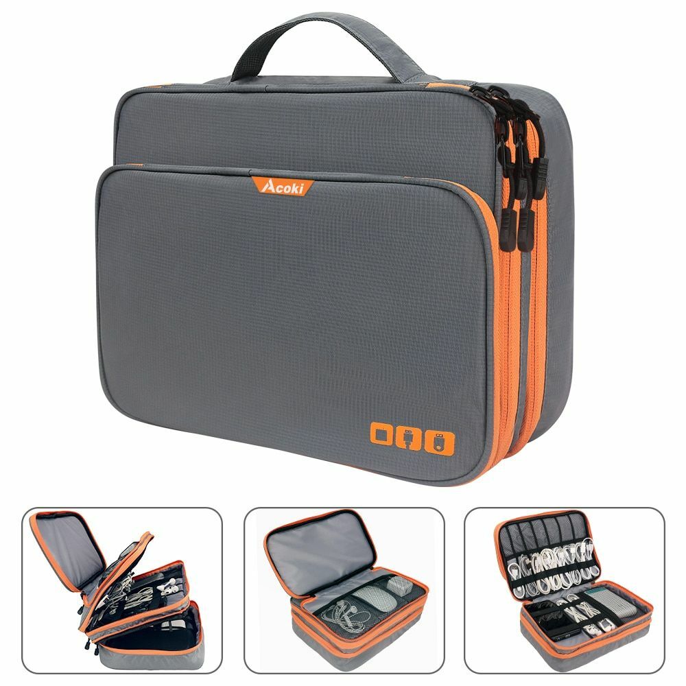 Electronic Accessories Organizer Laptop Handbag Computer Pc Cables Storage Bag Electronic Accessories Organizer Laptop Handbag Computer Pc Cables Storage Bag