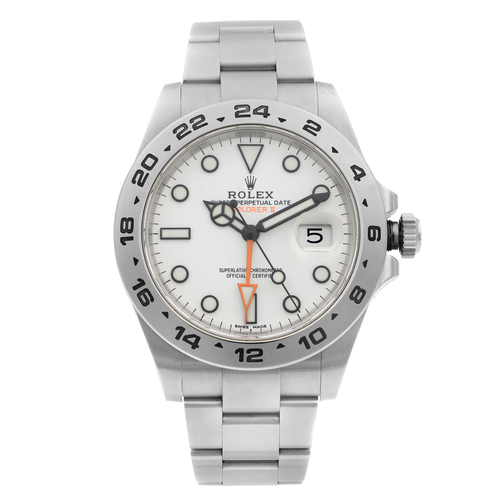 Rolex Explorer II GMT Stainless Steel White Dial Automatic Mens Watch 216570 Rolex Explorer II GMT Stainless Steel White Dial Automatic Mens Watch 216570