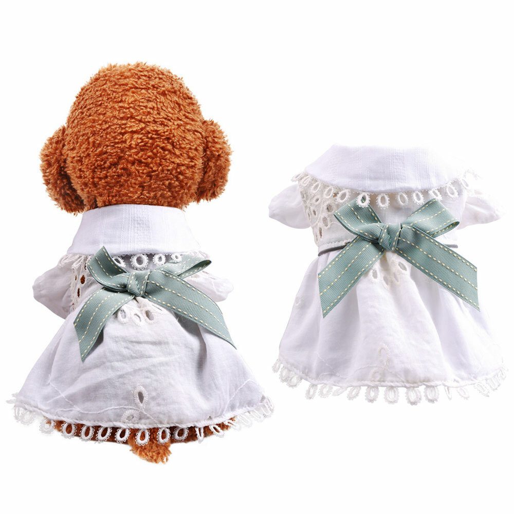 Cute Pet Dog Dress Clothes Hollow Bow Princess Skirt Puppy Cat Dresses Teddy Cute Pet Dog Dress Clothes Hollow Bow Princess Skirt Puppy Cat Dresses Teddy