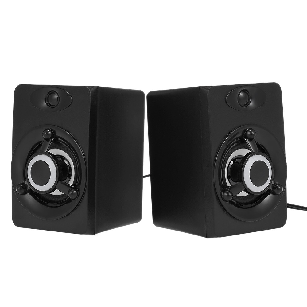 SADA Mini LED USB Wired Computer Speakers Stereo Bass for Desktop PC Laptop T1R7 SADA Mini LED USB Wired Computer Speakers Stereo Bass for Desktop PC Laptop T1R7