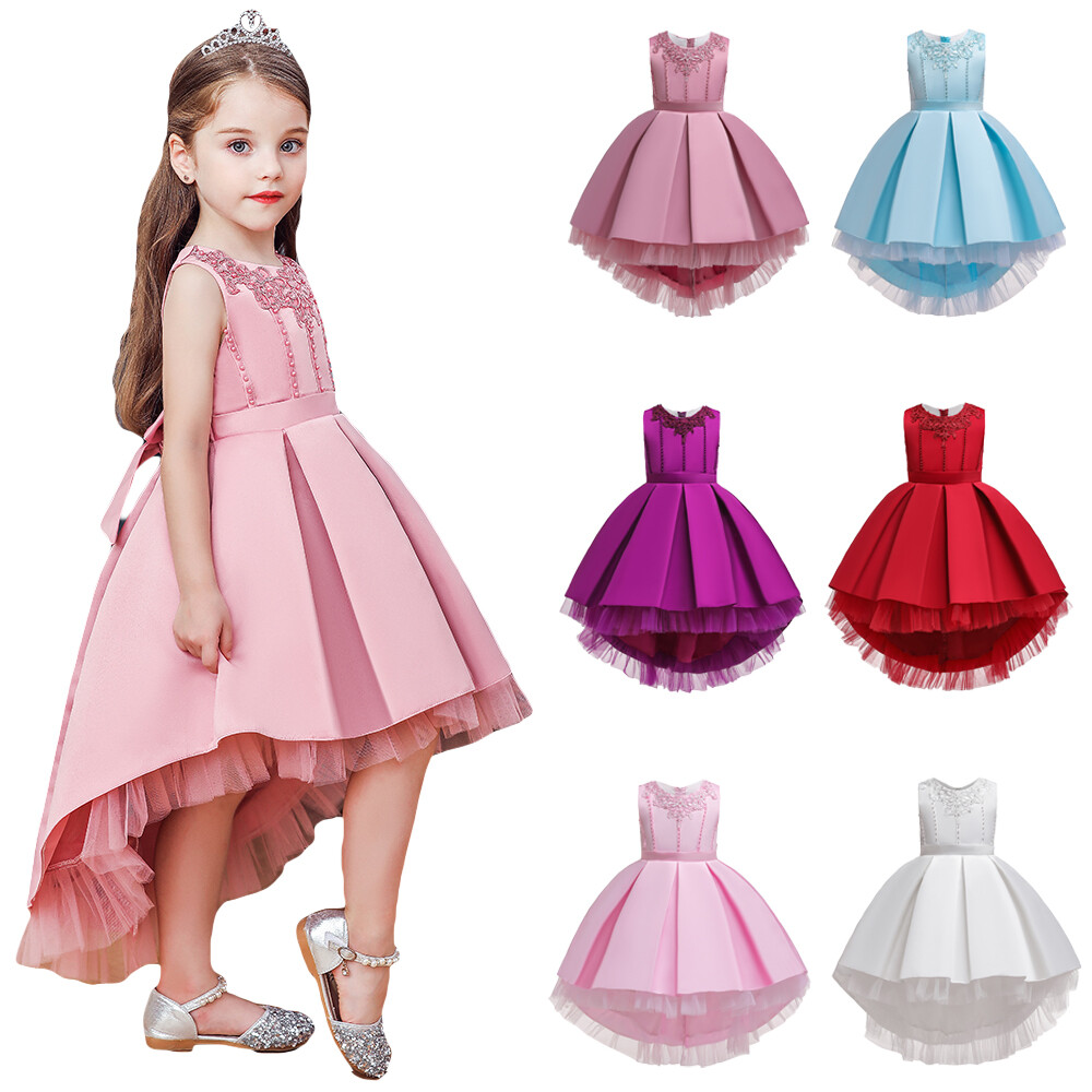 Flower Girl Princess Dress Kids Birthday Party Wedding Pageant Tutu Dresses Gown