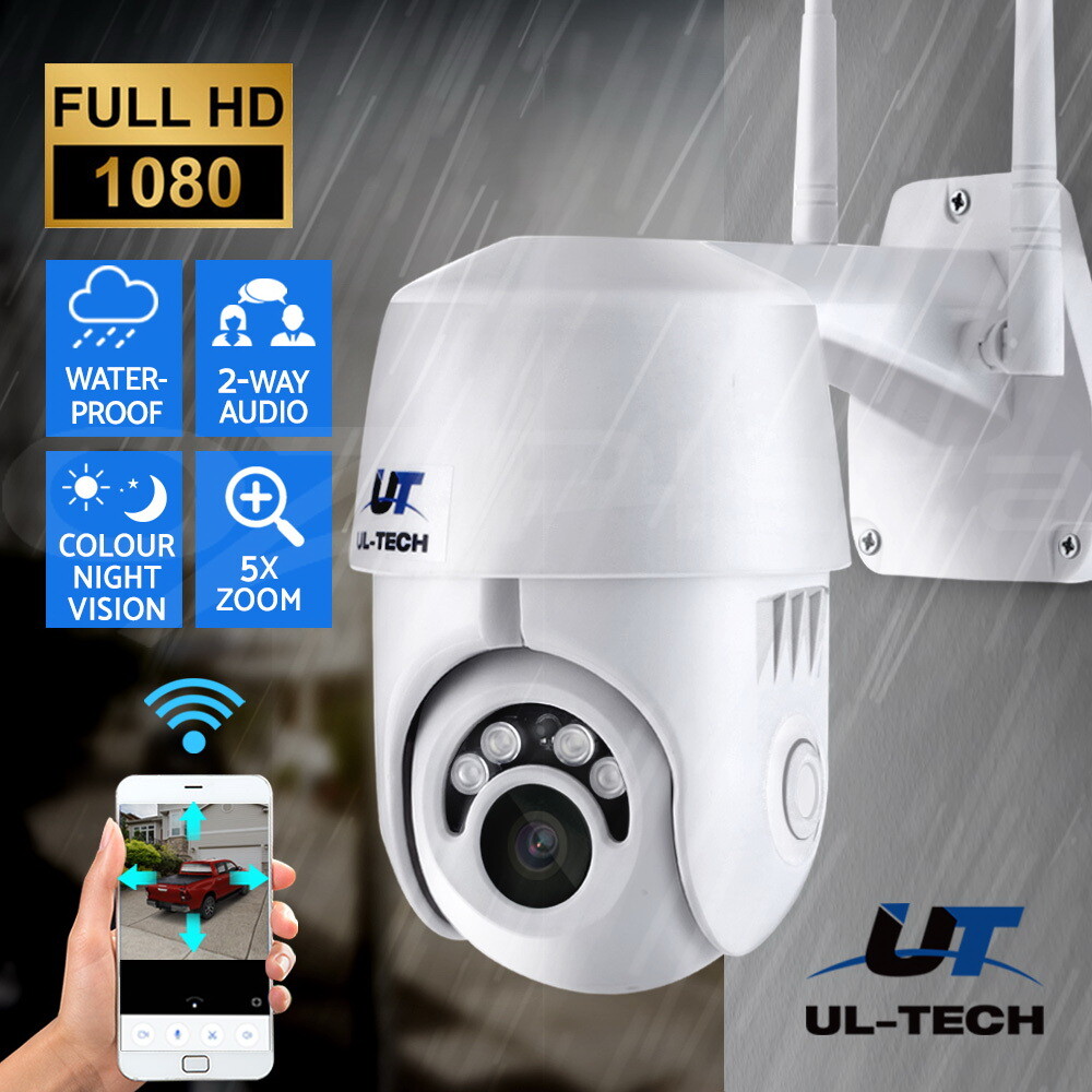 UL-tech Wireless IP Camera Outdoor CCTV Security System HD 1080P WIFI PTZ 2MP