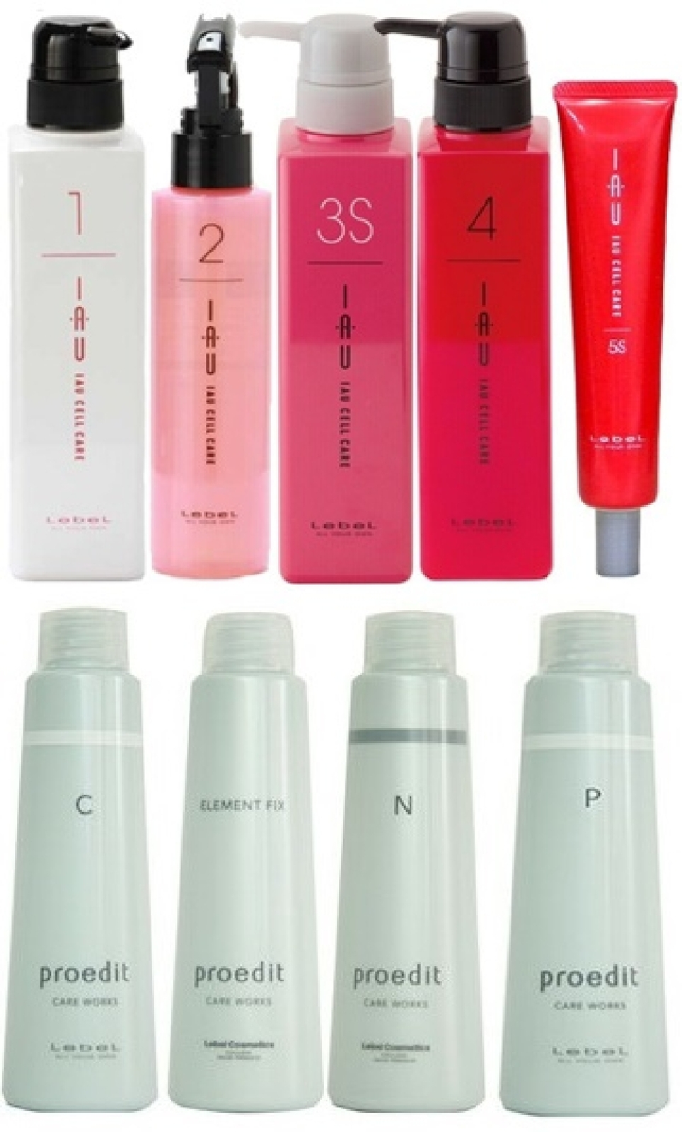 Lebel IAU Cell Care 1+2+3S+4+5S Professional edit C, P, E, N Set Hair Care Lebel IAU Cell Care 1+2+3S+4+5S Professional edit C, P, E, N Set Hair Care