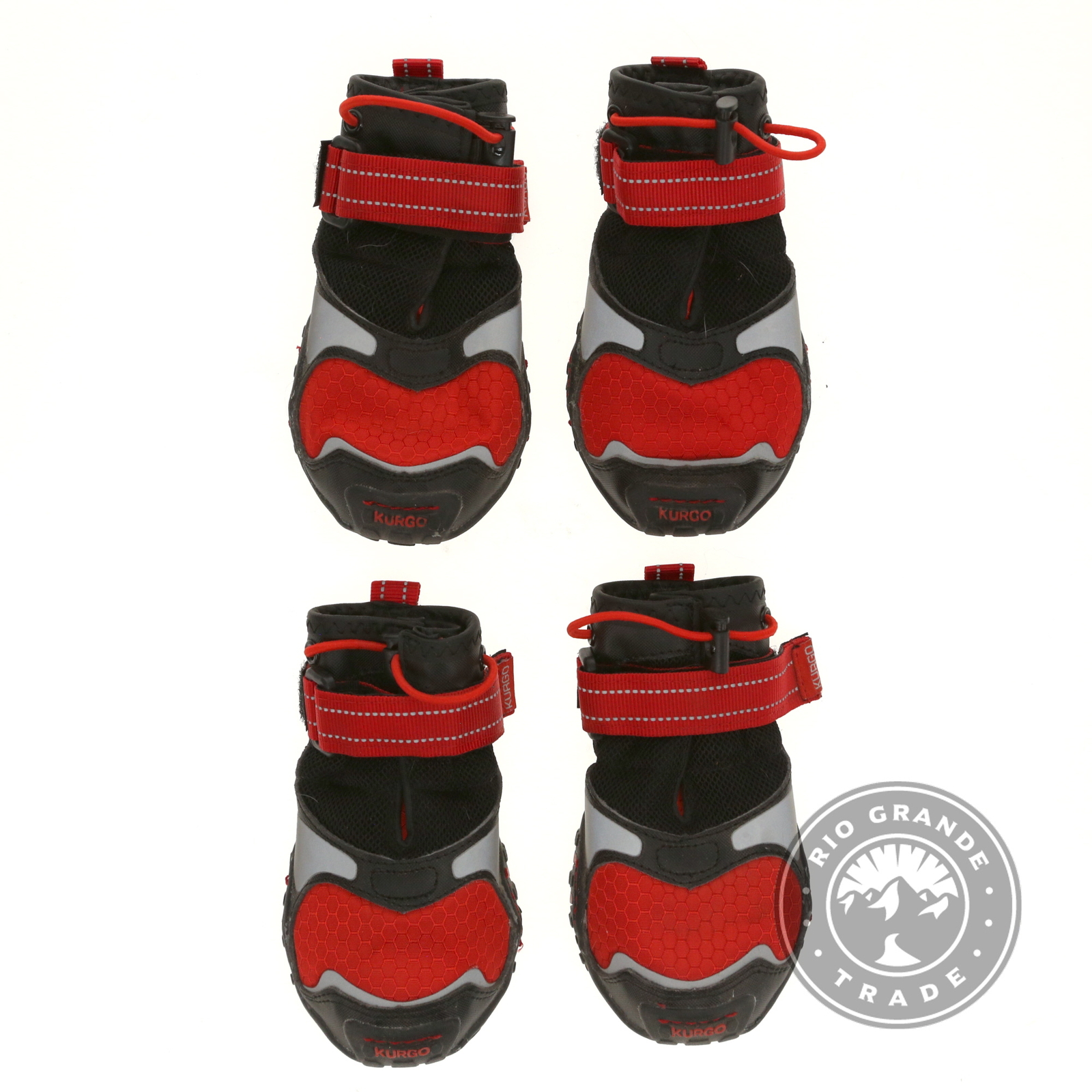 USED Kurgo Blaze Cross Dog Shoes for Hot Pavement in Red / Black – Small